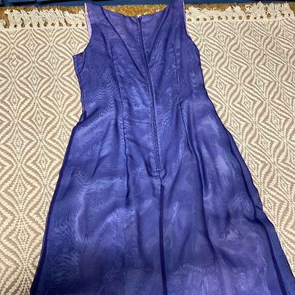 Morgan and Co. by Linda bernell size 8 bridesmaids dress blue periwinkle - Picture 8 of 9